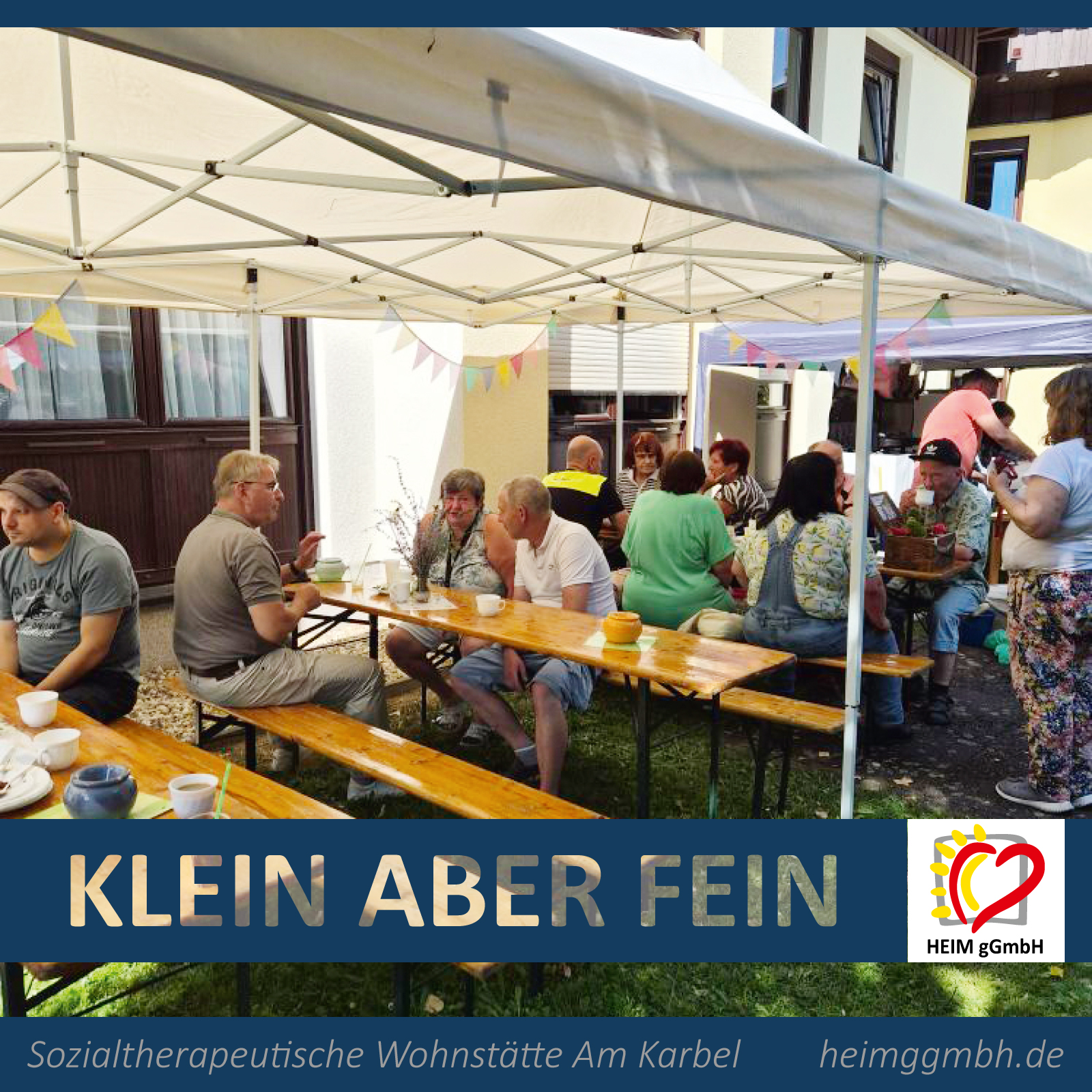 Sommerfest in der Sozialtherapeutischen Wohnstätte Am Karbel der HEIM gGmbH in Chemnitz - Gemütlich und angenehm
