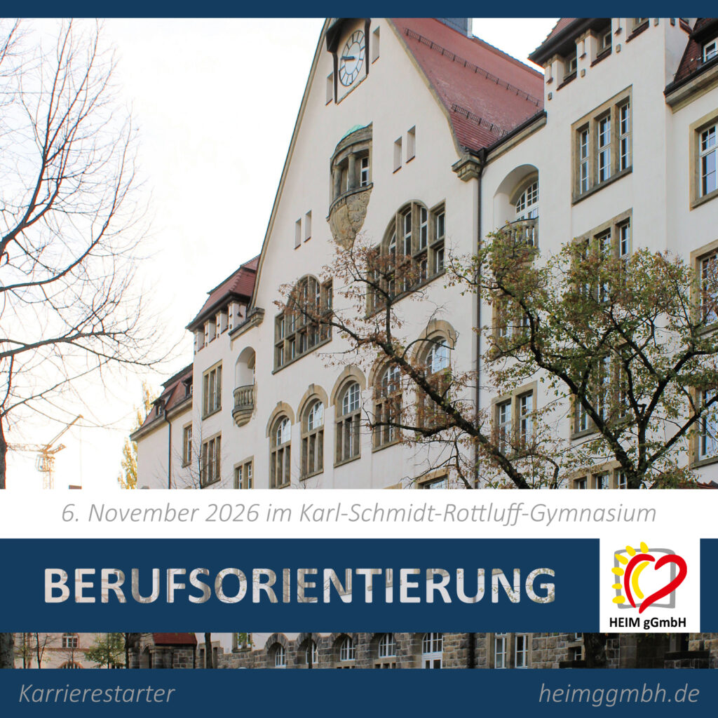 Berufsorientierung in Chemnitz - Die HEIM gemeinnützigen GmbH auf der Berufsorientierungsmesse im Gynasium